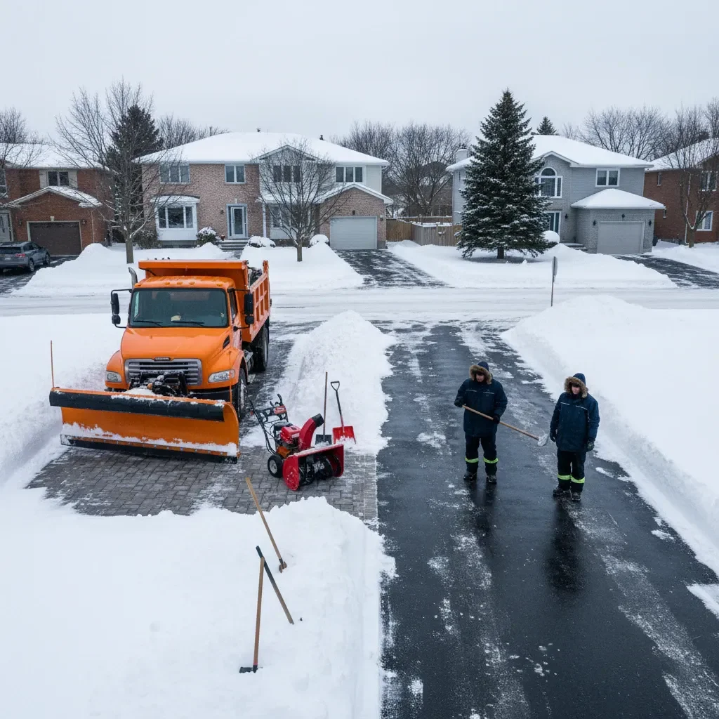 Professional Snow removal service by Elite Landscaping Fredericton in Fredericton